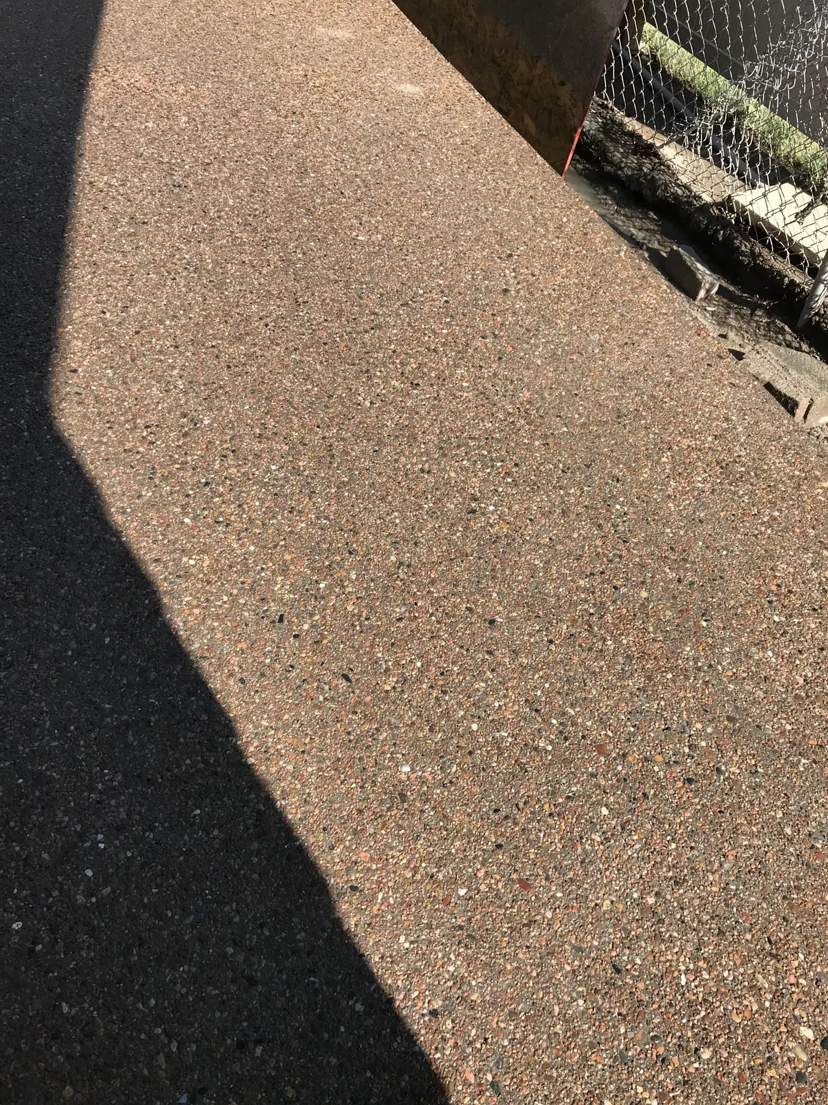 Finished patio surface