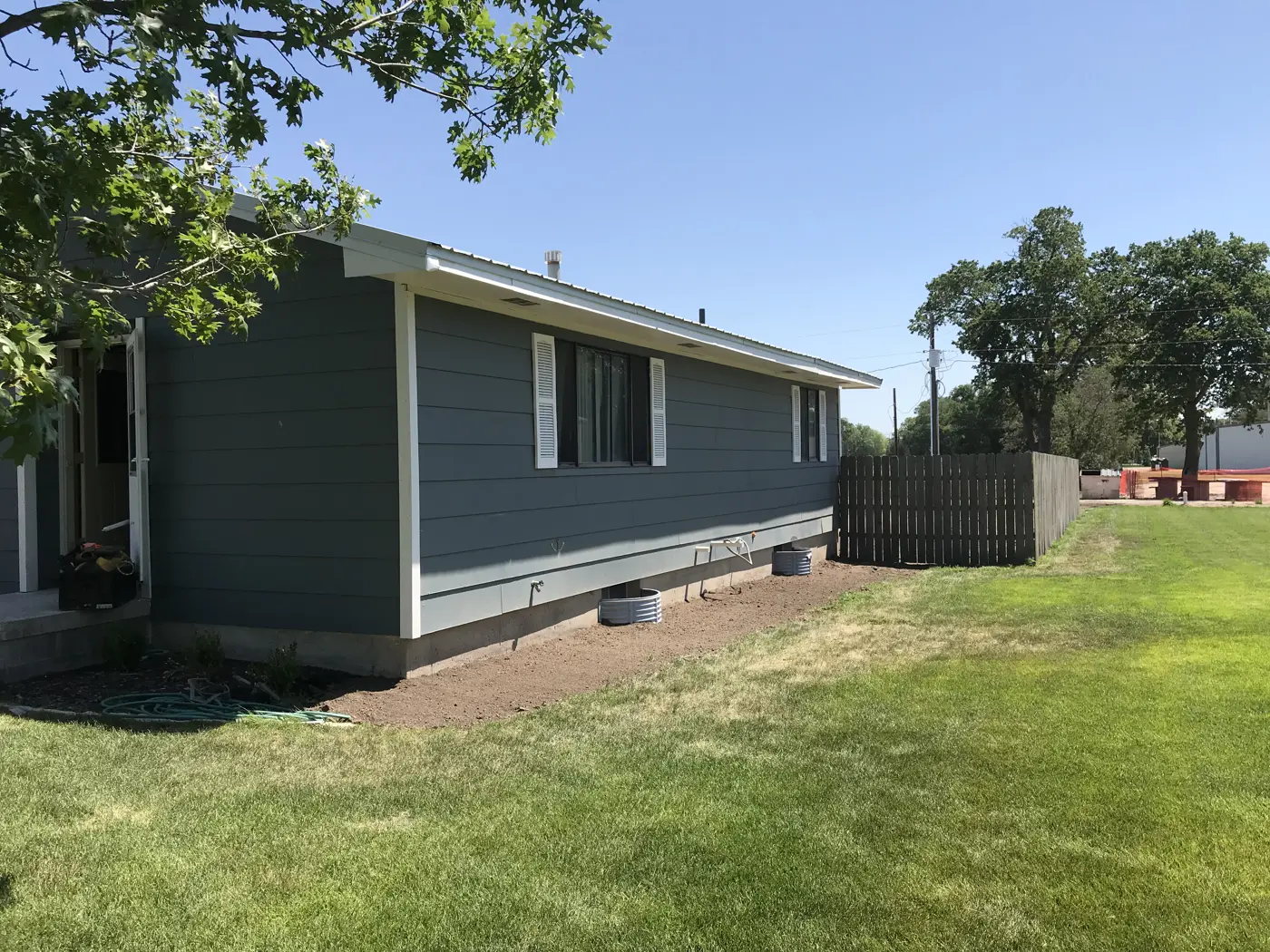 Existing siding and trim