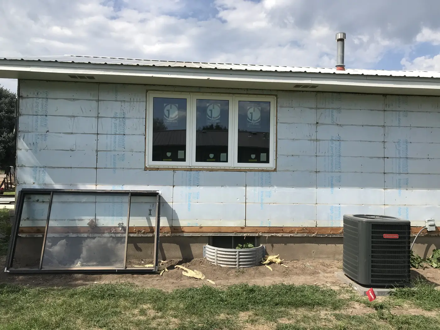 Window installation and wall preparation