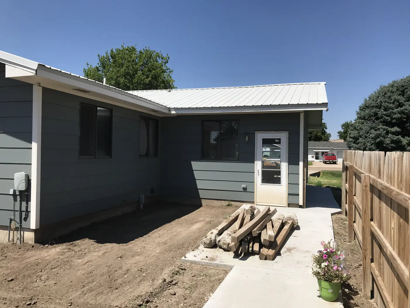 Rear exterior before remodel