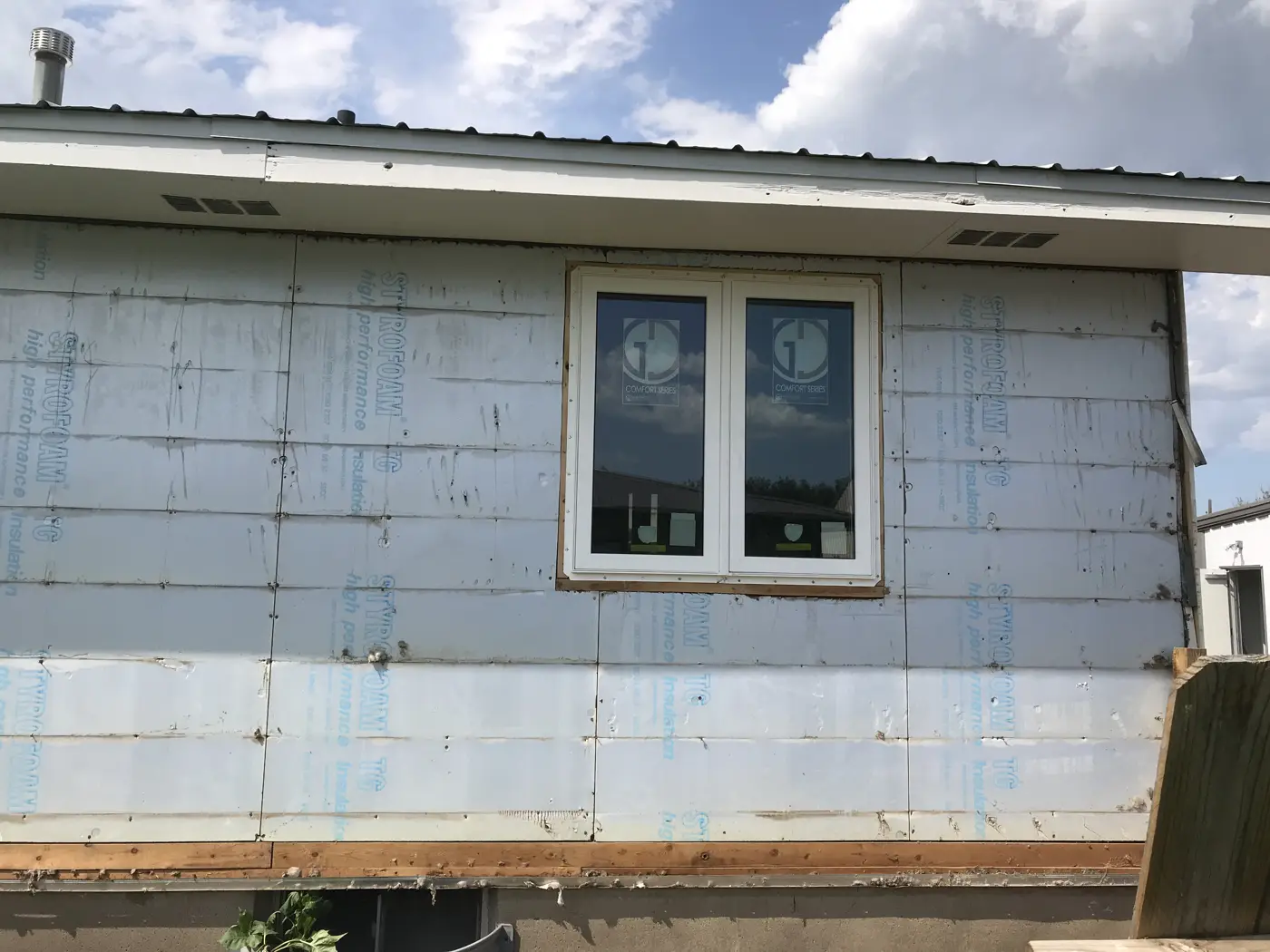 Window and weather barrier detail